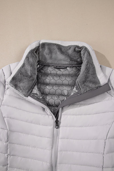 Chaqueta Acolchada de Algodón para Mujer con Cuello Tipo Mao - Image 53