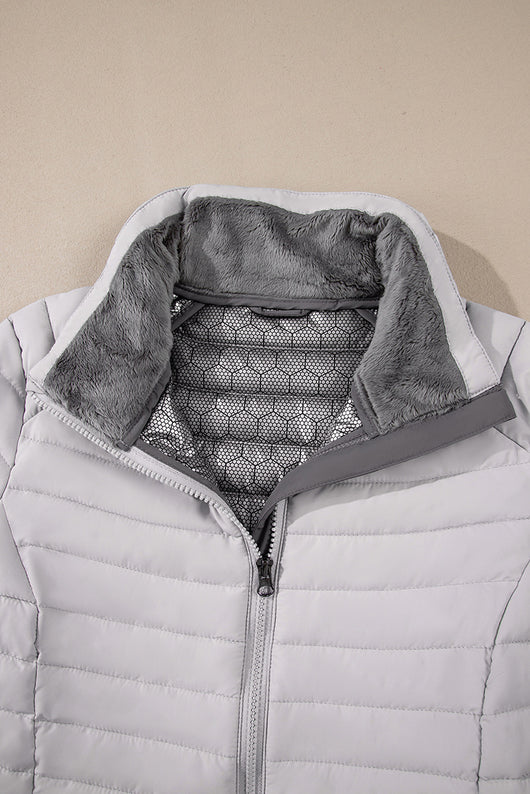 Chaqueta Acolchada de Algodón para Mujer con Cuello Tipo Mao - Image 53