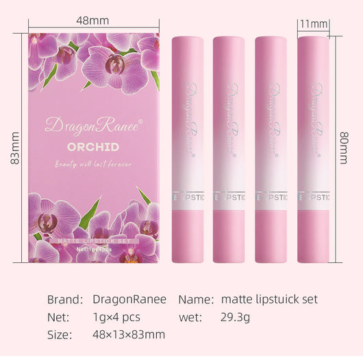 Estuche de Labiales Mate Efecto Cigarro - Colección 4 Flores - Image 26