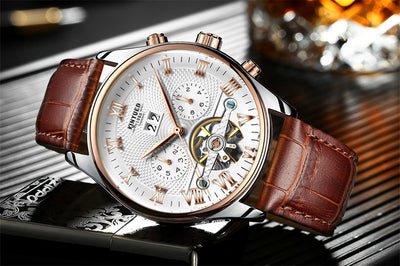 Reloj Mecánico Automático KINYUED Hueco Tourbillon Lujo para Hombre - Image 9