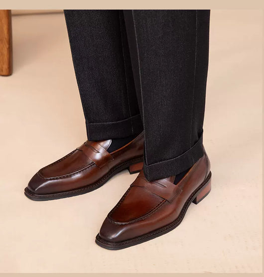 Zapatos Casuales de Cuero Genuino para Hombre - Outdoor - Image 39