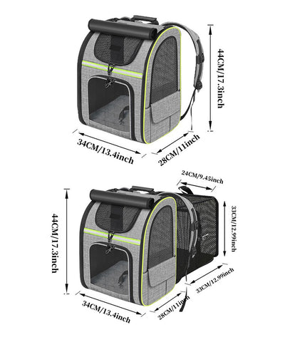 Mochila Transportadora para Gatos con Bolsa Extensible - Image 22