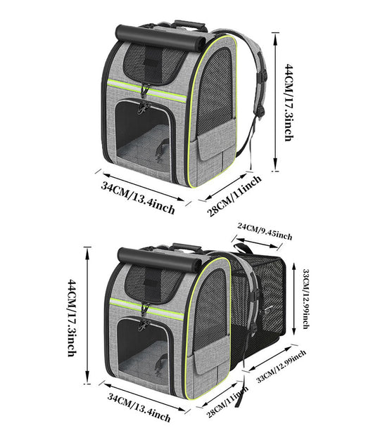 Mochila Transportadora para Gatos con Bolsa Extensible - Image 22