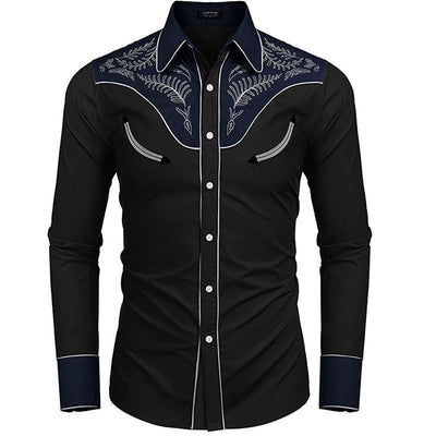 Camisa Suelta Estampada Estilo Western Americano - Image 36