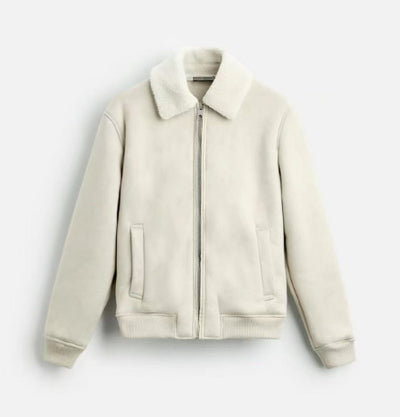 Chaqueta Retro Americana de Patchwork en Ante para Otoño e Invierno - Image 10