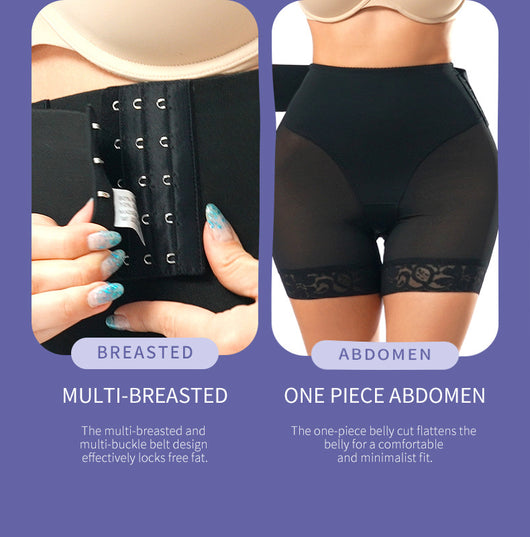 Pantalones de Compresión Abdominal con Cierre de Hebilla para Talla Grande - Image 23