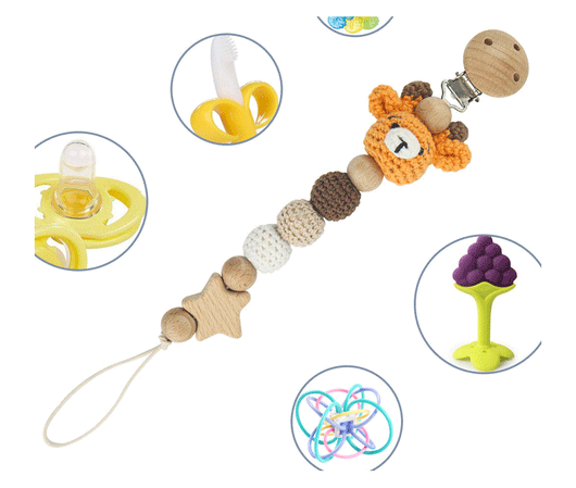 Cadena Mordedor para Bebé con Diseños de Animales Divertidos - Image 19