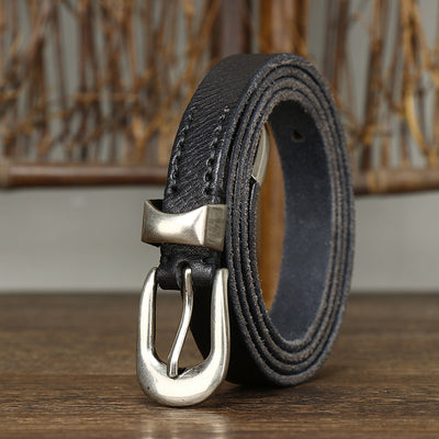 Cinturón de Cuero Retro Versátil 18cm - Estilo Clásico Personalizado - Image 27