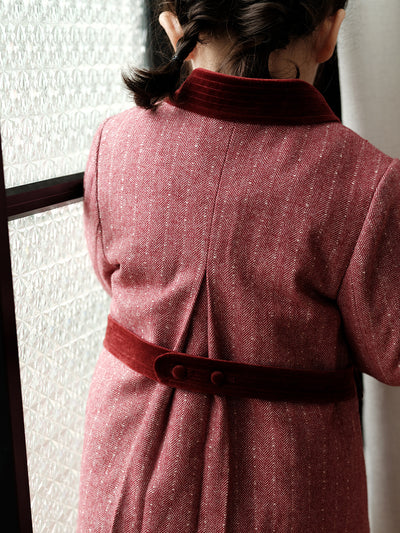 Abrigo de Lana Gruesa para Niñas - Largo Medio Elegante - Image 12