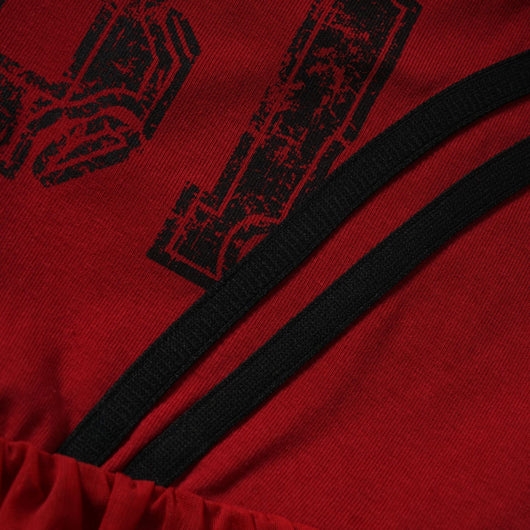 Playera Retro Americana con Malla Asimétrica y Manga Corta - Image 13