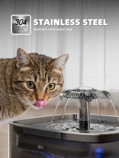 Dispensador Automático de Agua para Gatos en Acero Inoxidable - Image 11