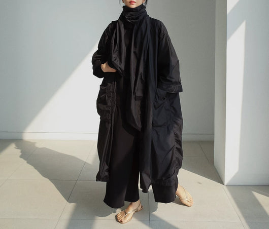 Abrigo Largo Tipo Gabardina para Mujer Talla Grande - Primavera y Otoño - Image 50