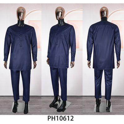 Traje de Tres Piezas Ejecutivo con Bordado para Hombre - Image 51