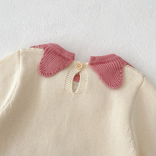 Suéter de Algodón Tejido para Bebé con Flores Delicadas - Image 14