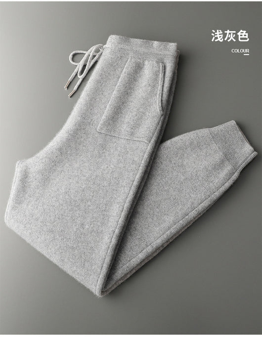 Conjunto de Sudadera con Capucha y Pantalón Tejido de Color Liso para Hombre - Image 20