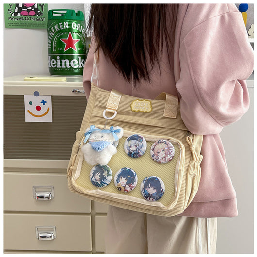 Bolsa Crossbody Transparente de Gran Capacidad Estilo Japonés para Estudiantes - Image 34
