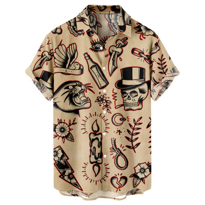 Camisa Hawaiana de Playa Manga Corta para Vacaciones - Image 8