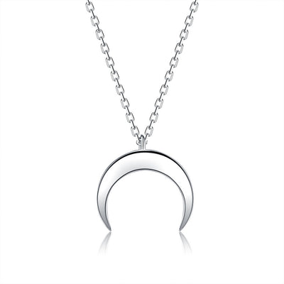 Collar Colgante Luna Minimalista en Plata de Ley - Image 17