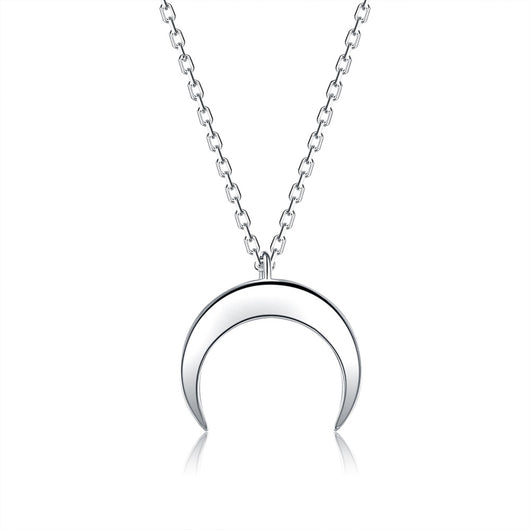 Collar Colgante Luna Minimalista en Plata de Ley - Image 17