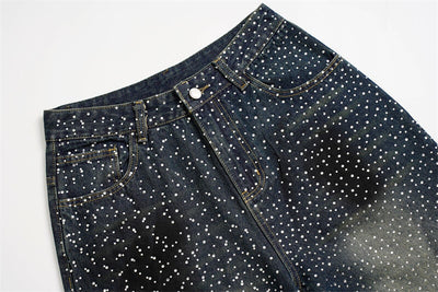 Pantalones Jeans Rectos Anchos con Detalles de Strass - Diseño Casual Moderno - Image 28