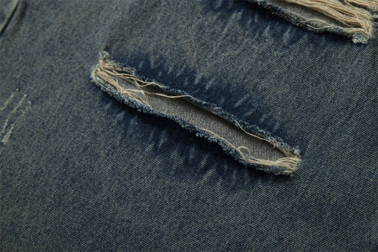 Pantalones Vaqueros Rotos para Hombre - Estilo Industrial - Image 8