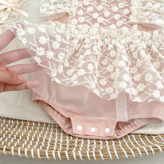 Mameluco de Malla para Bebé Niña - Diseño Luna Llena - Image 14