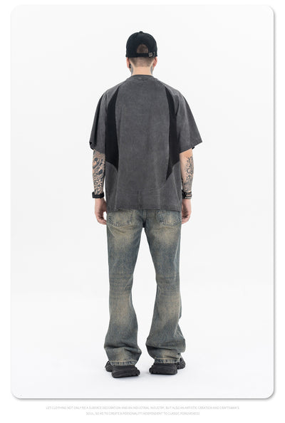 Camiseta Manga Corta Deconstruida con Costuras de Diseño - Image 19