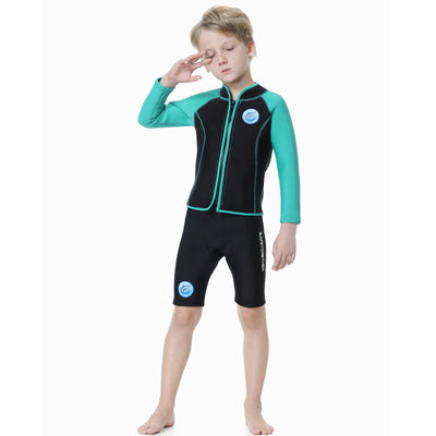 Traje de Buceo Infantil de Dos Piezas con Manga Larga - Image 42
