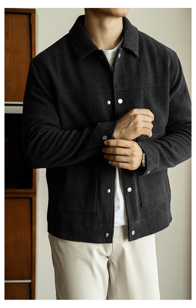 Chaqueta Texturizada Premium para Hombre - Otoño e Invierno - Image 14