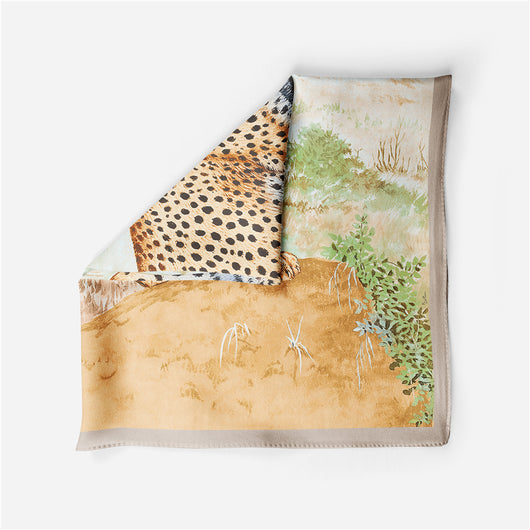 Pañuelo de Seda Estampado Minimalista - Elegancia Versátil - Image 47