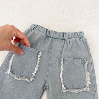 Pantalones Cortos Denim de Algodón con Bolsillos para Niños - Image 33