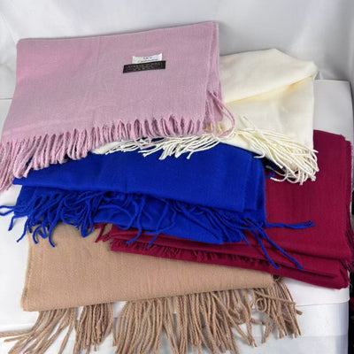 Bufanda de Cachemira con Borlas para Otoño e Invierno - Image 37