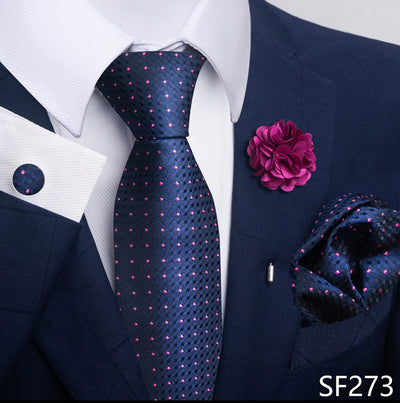Combo Corbata, Traje y Pañuelo de Bolsillo para Hombre - Juego 8 - Image 78