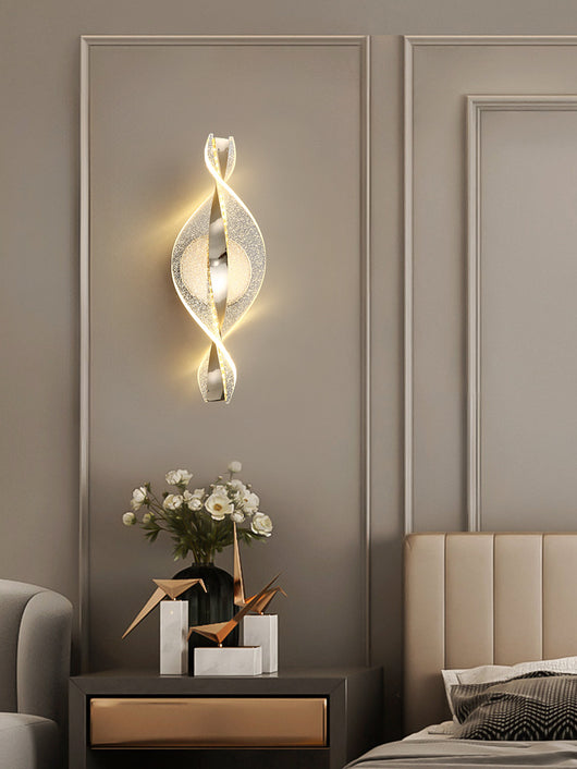 Lámpara de Pared LED Copo de Nieve Aluminio Dorado para Pasillos - Image 13