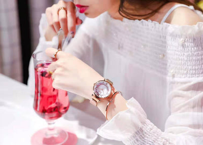 Reloj Mujer Magnético Resistente al Agua con Correa de Malla - Image 40