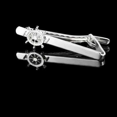 Gemelos y Pasador de Corbata Timón Elegante para Hombre - Image 7