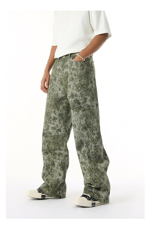 Jeans Rectos Estilo Camuflaje Lavado Clásico - Image 44