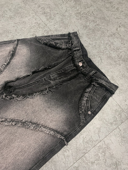 Jeans Vintage Estilo Urbano con Bordes Crudos - Image 16