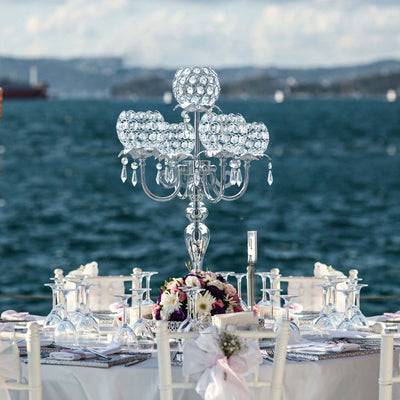 Candelabro de Cristal Luxury para Bodas y Eventos Elegantes - Image 20