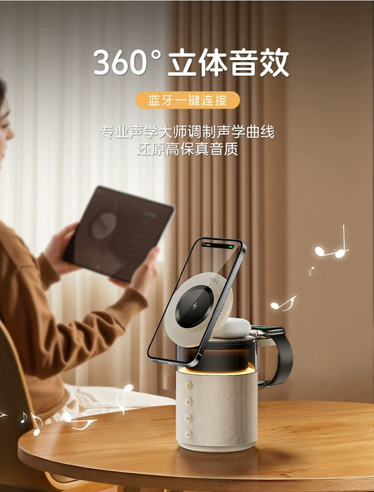 Cargador Inalámbrico con Parlante Bluetooth 2 en 1 - Regalo Perfecto - Image 18