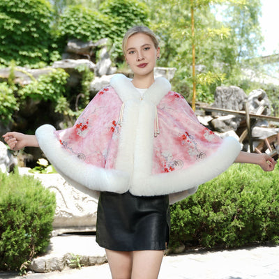 Poncho Tejido Grueso de Color Liso para Otoño e Invierno - Image 15