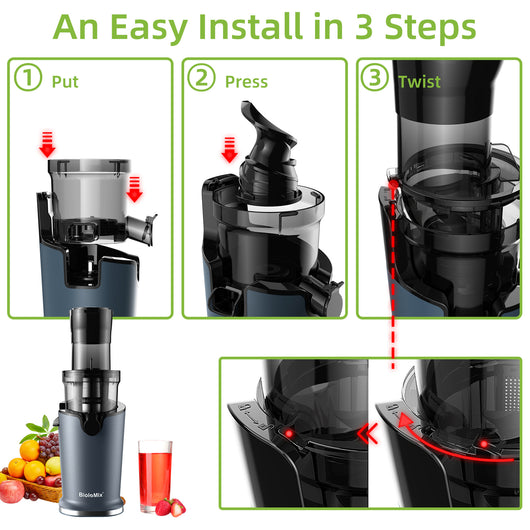 Extractor de Jugos de Baja Velocidad con Diámetro Grande - Image 19