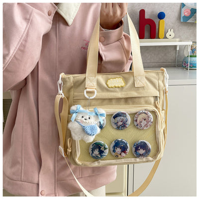 Bolsa Crossbody Transparente de Gran Capacidad Estilo Japonés para Estudiantes - Image 18