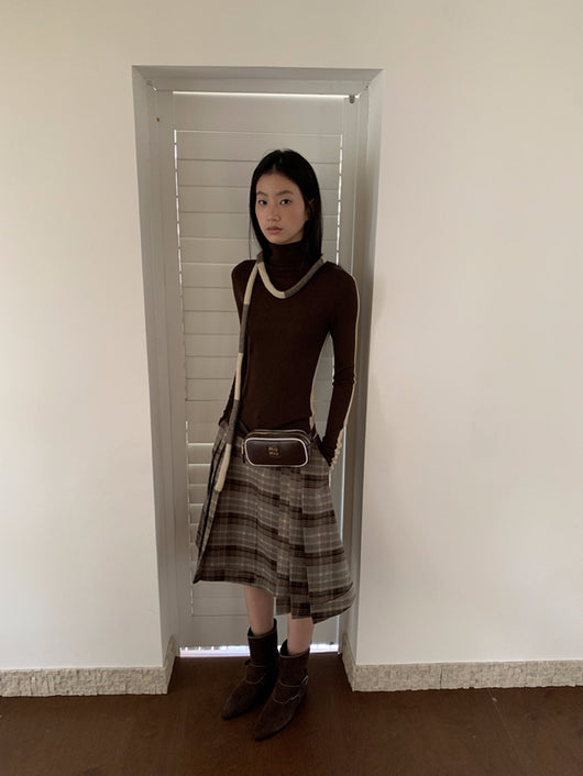 Suéter de Lana Slim Fit Bicolor con Contraste para Mujer - Image 10