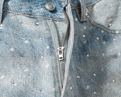 Shorts de Mezclilla con Cinturón Brillante Estilo Ins - Image 20