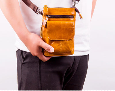 Bolsa de Cuero para Hombre Multifuncional con Compartimentos - Bandolera Deportiva - Image 25