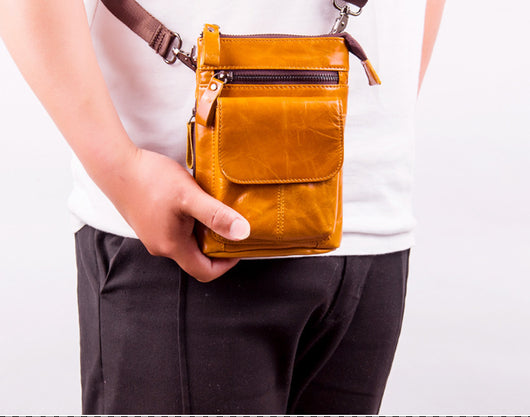 Bolsa de Cuero para Hombre Multifuncional con Compartimentos - Bandolera Deportiva - Image 25