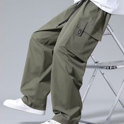 Pantalones Cargo Rectos para Niños con Bolsillos Amplios y Cordón Ajustable - Image 12