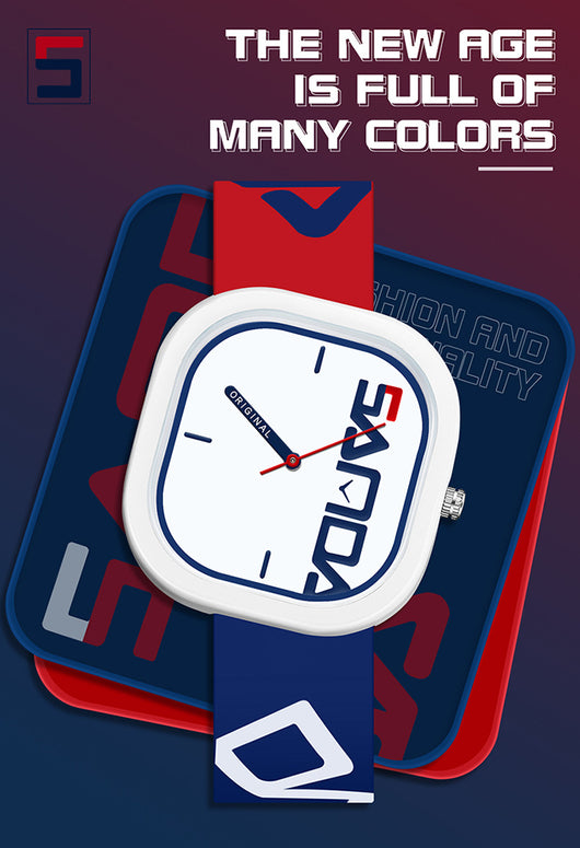 Reloj de Moda Cuadrado en Silicona Resistente al Agua - Image 12