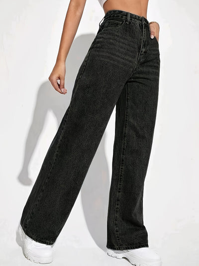 Jeans Sueltos Desteñidos Estilo Retro Casual Versátil - Image 12
